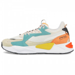 Puma Rs-Z Audinys Sintetinė Oda Dvisluoksnė Karvės Oda Hc Sportiniai Patogūs Žemi Gyvenimo Būdo Laisvalaikio Batai Unisex Kedai Balti Mėlyni Oranžiniai 383368-01 36