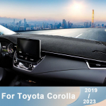 Skirta Toyota Corolla E210 - 2022 2023 Automobilio prietaisų skydelio uždangalai Kilimėlis Apsauga nuo saulės Pagalvėlė Prietaisų skydelio kilimėliai Anti-UV priedai LHD Black Side