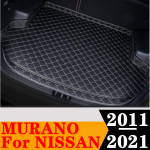 Automobilio bagažinės kilimėlis, atsparus vandeniui, automobilių dalys, galinės bagažinės kilimai auk&scaron;to &scaron;ono galinio krovinio įdėklo dangtelis, skirtas NISSAN Murano Brown