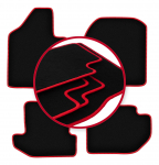 Velūriniai kilimėliai su raudonu kra&scaron;tu skirti: Suzuki Samurai bekelėje (1981-1998)