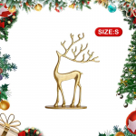 &Scaron;iaurės elnio Kalėdų dekoras, Dervos &scaron;iaurės elnio figūrėlės, Moderni minimalistinė Kalėdų skulptūra, Eleganti&scaron;kas patalpų &scaron;ventinis dekoras