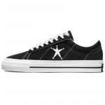 Stussy x Converse One Star Patogūs ir universalūs Neslystantys patvarūs Žemi Unisex Juodi ir balti 35.5