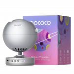 Žvaigždžių projektorius Naktinė lempa su didelės rai&scaron;kos &scaron;velnia &scaron;viesa vaikams star projection lamp sidabras