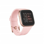 Fitbit Versa 2 sveikatos ir sporto i&scaron;manusis laikrodis su &scaron;irdies ritmo matuokliu, muzika, įmontuotu Alexa, miego ir plaukimo sekimu, juodas/anglies black