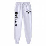 Harajuku Japoni&scaron;kų Anime Tokyo Revengers Kelnės Mada Manga Spausdinta Vyrams Moterims Bėgiojimo Kelnės Y2k Gatvės Drabužiai Kelnės Sportinės Kelnės XXXL balta