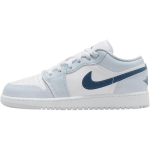 Jordan Air 1 Patogus prigludimas žemi vaiki&scaron;ki krep&scaron;inio bateliai Vaiki&scaron;kas sportbačio modelis Baltas Mėlynas 553560-104 35.5