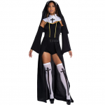 Helovino vienuolės kostiumai, Mardi Gras maskaradas, cosplay Marija M