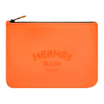 Hermes Neobain 28 reljefinis logotipas nailoninė delninė vidutinio dydžio moteri&scaron;ka delninė oranžinė H104312M03 Box Included