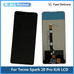 Pilnas LCD ekrano ir lietimui jautraus sluoksnio surinkimas Tecno Spark 20 Pro KJ6