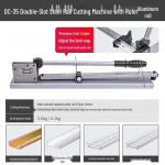 DIN bėgio pjaustytuvas ir žirklės su liniuote