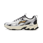 Li Ning Carefree V2 Cushioning Slip Resistant Abrasion Resistant Rebound Low top Running Shoes Men's Silver White ARXV007-5 39 beige