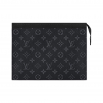 Louis Vuitton Pochette Voyage MM Juodas Monogram Eclipse Drobės Vyri&scaron;kos Kosmetinės M61692 Gift Set(Basic Set+Box+Shopping Bag)