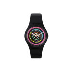 SWATCH Unisex 41mm Juodas laikrodis SVIB106-1200 SVIB106-1200 Multicolor