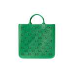 Gucci Vintažinio Logotipo Tu&scaron;čia Didelės Talpos Guminė Parduotuvės Rankinė Vaikams Parduotuvės Rankinės Žalia 679365-JFO00-3727 Basic Set (Bag+Dust Bag)