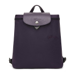 Longchamp Le Pliage Žalias Logotipas Spaudžiama Sagtelė Užtrauktukas Reguliuojamas Peties Dirželis Perdirbto Poliamido Drobės Kuprinė Moteri&scaron;ka kuprinė Violetinė 1699919645 Basic Set (Bag)