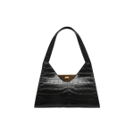Bally Trilliant Auksinė Sagtis Struktūrinė Pythono Ra&scaron;to Odinė Parduotuvės Rankinė Pečių Rankinė Moteri&scaron;kos rankinės Juoda 6305977 Basic Set (Bag+Dust Bag)