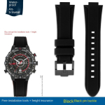 TIMEX T2N721 T2N720 T2N739 atsparus vandeniui silikoninis laikrodžio dirželis Nerūdijančio plieno sagtelė vyri&scaron;kas Mink&scaron;ta laikrodžio apyrankė nemokami įrankiai Varžtiniai kai&scaron;čiai 24-16mm black