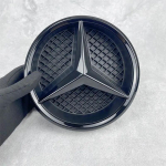 Grotelės Ženklelis Grotelių stiliaus Priekinis Emblema Mercedes benz AMG A B C E CLA CLS SLK GL Metris GLK GLA G R V VITO GLE GLC GLS C-204 2008-2014 juoda