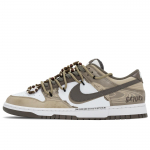 Nike Dunk Laukinės Paslaptis Atsparūs Trinčiai Atsparūs Trinčiai Žemi Krep&scaron;inio Batai Vyri&scaron;ki Smėlio Spalvos Rudo HF5441-111(Komanda A-) 43