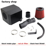 For Honda Civic 10th Gen 1.5T 2016+ Short Ram cold Air Intake System + Heat Shield bk piping w red black