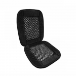 Kietas medinis karoliukų sėdynės užvalkalas Kvėpuojantis masažinis automobilio pagalvėlė Automobilio interjero priedai mažina stresą Automobilio sėdynės pagalvėlė juoda