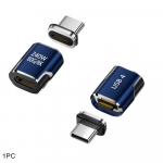 Profesionalus PD 240W USB-C magnetinis adapteris 8K 60Hz 80Gbps C tipo keitiklis Greitas įkrovimas Visos funkcijos USB4.0 adapteris Ne&scaron;iojamam kompiuteriui mėlyna