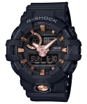 Casio G-SHOCK Vyri&scaron;kas dervos 200M atsparumo vandeniui Analoginis smūgiams atsparus kvarcinis laikrodis GA-710B-1A4 juoda