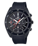 Casio Vyri&scaron;kas nerūdijančio plieno 100M atsparus vandeniui analoginis kvarcinis laikrodis EFV-590PB-1AV juoda