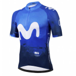 TDF Movistar Team Dviratininko Džersis 2026 Rinkinys Trumpomis Rankovėmis Mėlyni Drabužiai Plento Dviratininko Mar&scaron;kiniai Kostiumas Dviratininko &Scaron;ortai su Petne&scaron;omis MTB Maillot Ropa 4XL