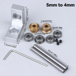 4/5 mm Mini stačiakampis rotatorius Mažas 90 laipsnių 1:1 Pavarų dėžė Kūginė pavara Komutatorius Modelis Transmisijos korpusas as the picture
