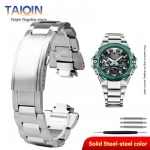 GST-B400 Kietas metalinis laikrodžio dirželis G-SHOCK Casio 4-os kartos plieninė &scaron;irdis gst-b400 nerūdijančio plieno Laikrodžio juostos priedai For GST-B400 sidabras