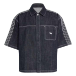 adidas Originals Džinsinis trumpomis rankovėmis mar&scaron;kinis Tamsiai mėlynas KG6448 A/S black