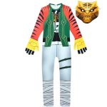 Fortnite Siaubinga &Scaron;ventė Vaikų Kostiumas Tigro Bosas Kombinezonas Berniukams Gimimo Data Karnavalas Humori&scaron;ki &Scaron;ventiniai Kostiumai Berniukams Auksinis Tigras Cosplay Apranga 120cm blue
