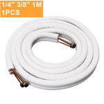 1/2/3/4/7m Izoliuotas Vario Vamzdis 1/4'' 3/8'' Oro Kondicionieriaus Vamzdžių Jungtys Pora Ritės Vamzdelis Split Line Laido Rinkinys Oro Kondicionierius 1M