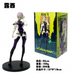 22CM Anime Žaidimo Cyberpunk Figūrėlė Mielas Lucy Stovas Animacijos Modelis Žaislai Dovanos Kolekcija Dekoraciniai Papuo&scaron;alai PVC With box