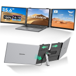 Blackview DCM8 Pro 15,6 Dvigubas ne&scaron;iojamas monitorius Itin plonas 4,6 mm, 1,2 kg, T&Uuml;V mažas mėlynos &scaron;viesos kiekis pilka
