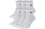 Nike Everyday Plus Pamink&scaron;tintos Ankle Kojinės 6 poros Baltos SX6899-100 M