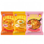 OTOKI Sūrio Ramen Korėjieti&scaron;ko stiliaus greitai paruo&scaron;iami makaronai Kelioninis pakelis A&scaron;trūs, Čederio ir A&scaron;trūs su čili-čederio skoniu 342g pakuotė (3 rinkinys) | Autenti&scaron;kas korėjieti&scaron;kas Ra