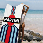 M-Martini Racing vonios rank&scaron;luostis Mikropluo&scaron;to Mink&scaron;tas Vandens Sugeriantis Kvėpuojantis Mergaitei Vaikams Dekoratyvinis Animacinis Paplūdimio Rank&scaron;luostis W100*H180(CM)