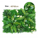 Dirbtinė žalia žolė 40x60cm Plastikinis veja augalas Kambario fonas Imituotas augalas Dirbtinės vejos dekoracija Namų sienų dekoras