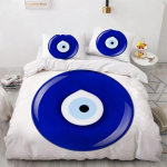 Mandala Užvalkalų Rinkinys Hamsa Rankos Su Vidine Akimi Piktos Akys Rytų Meno Spaudinys Dvigulės Lovos Patalynės Rinkinys Paaugliams Karali&scaron;kas Poliesterio Antklodės Užvalkalas 135x200cm blue