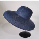 Eleganti&scaron;ka Boho &Scaron;iaudinė Skrybėlė Platus Kra&scaron;tas Skydelis Austa Skrybėlė Lengva Kupolinė Paplūdimio Skrybėlė &Scaron;ventei XS（old） tamsiai mėlyna spalva