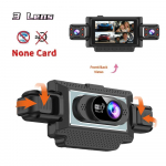 4 objektyvų 360&deg; automobilio vaizdo registratorius, WiFi programėlė, 1080P, 4 kanalų vaizdo įra&scaron;ymo įrenginys, salono ir galinio vaizdo kamera 3 Lens