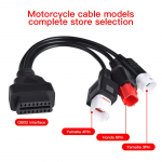 Yamaha Motociklui 3 kontaktų/4 kontaktų Honda 6 kontaktų OBD Diagnostikos Canbus Jungties Kabelis OBD2 3 in 1 Ki&scaron;tuko Kabelio Adapteris Yamaha Honda 3-in-1