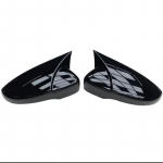 Anglies pluo&scaron;to stiliaus juodas galinio vaizdo &scaron;oninio veidrodėlio dangtelis VW JETTA MK6 Volkswagen Passat B7 Scirocco Beetle CC Eos pakeitimui juoda