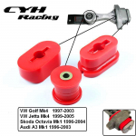 VW Golf MK4 97-03, Beetle 98-11, Jetta 99-05, TT MK1 99-06 Poliuretaninis variklio atraminis &scaron;uo kaulo įvorė raudona