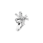 Swarovski Volta Rodžiu padengti Žiedai Moteri&scaron;ki Sidabriniai 55 sidabras