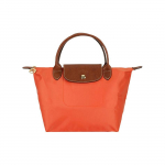 LONGCHAMP Le Pliage Poliamido Drobė Su Odine Koldūno Formos Rankinė Maža Moteri&scaron;ka Oranžinė One Size oranžinė