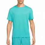 Nike Miler Vyri&scaron;kas trumpomis rankovėmis bėgimo topas su Dri FIT ir UV apsauga DV9315-345 2XL blue