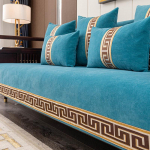 Neslystantis storas &scaron;enilinis sofos užvalkalas Slydimas sėdynės užvalkalas Europieti&scaron;kas sofos užvalkalas sofa Protecto rank&scaron;luostis svetainės dekoravimui pilka 70x70cm 1pcs